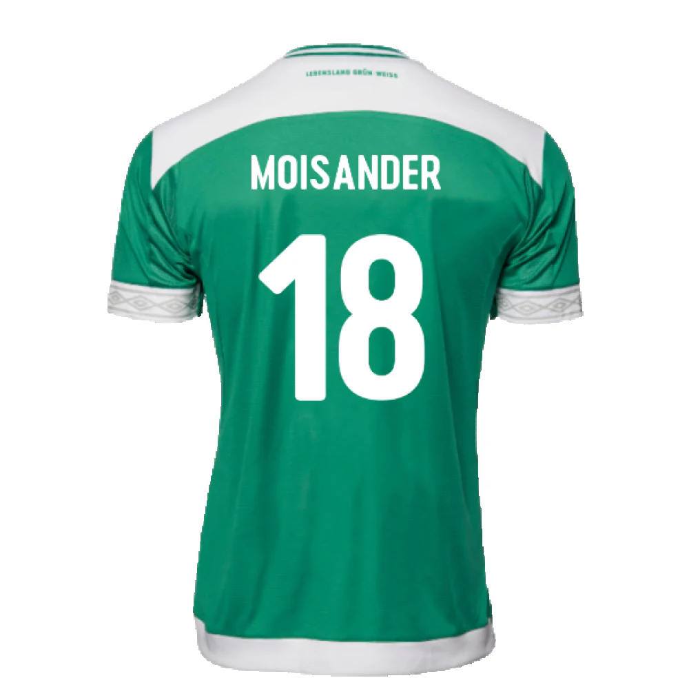 Werder Bremen 2018-19 Home Shirt (M) (Mint) (Moisander 18) - Image 2