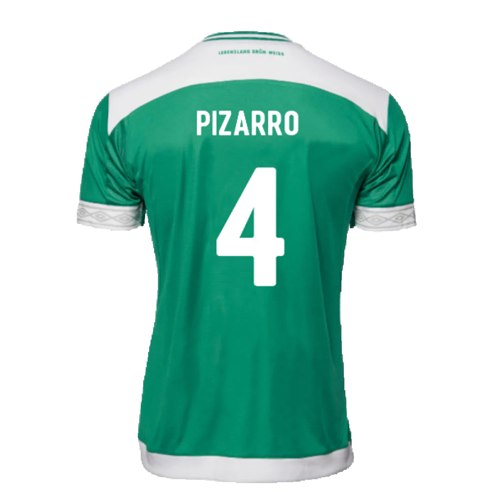 Werder Bremen 2018-19 Home Shirt (M) (Mint) (Pizarro 4) - Image 2