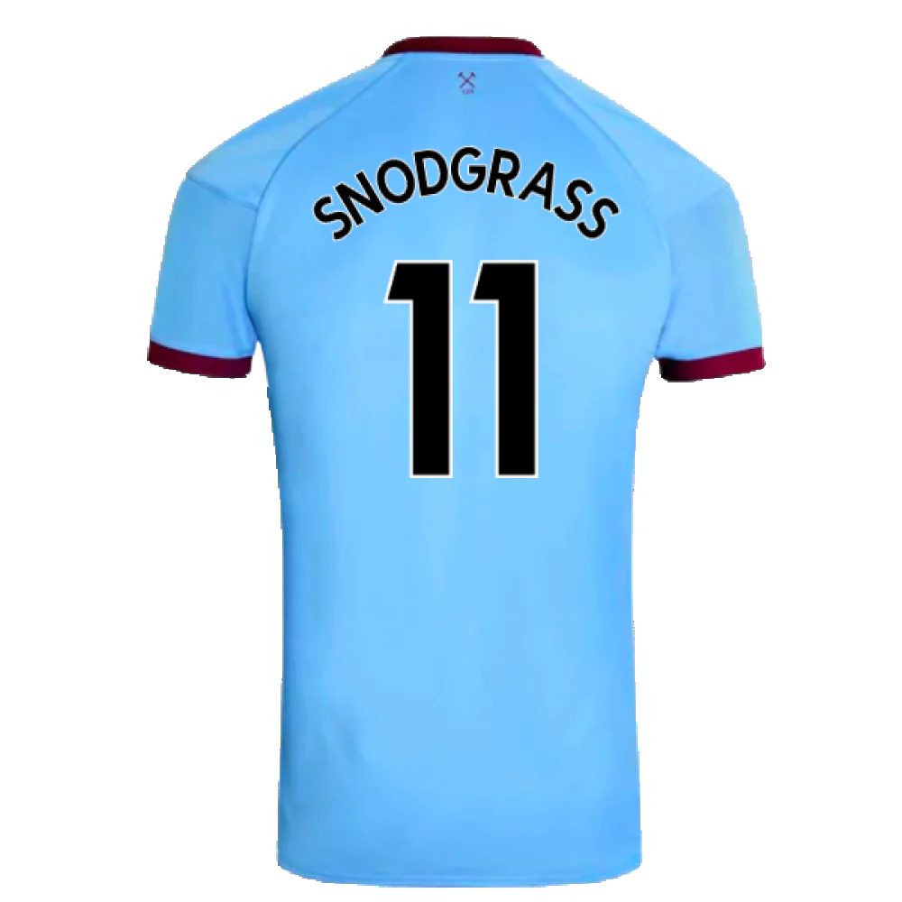 West Ham United 2020-21 Away Shirt (M) (Excellent) (SNODGRASS 11) - Image 2