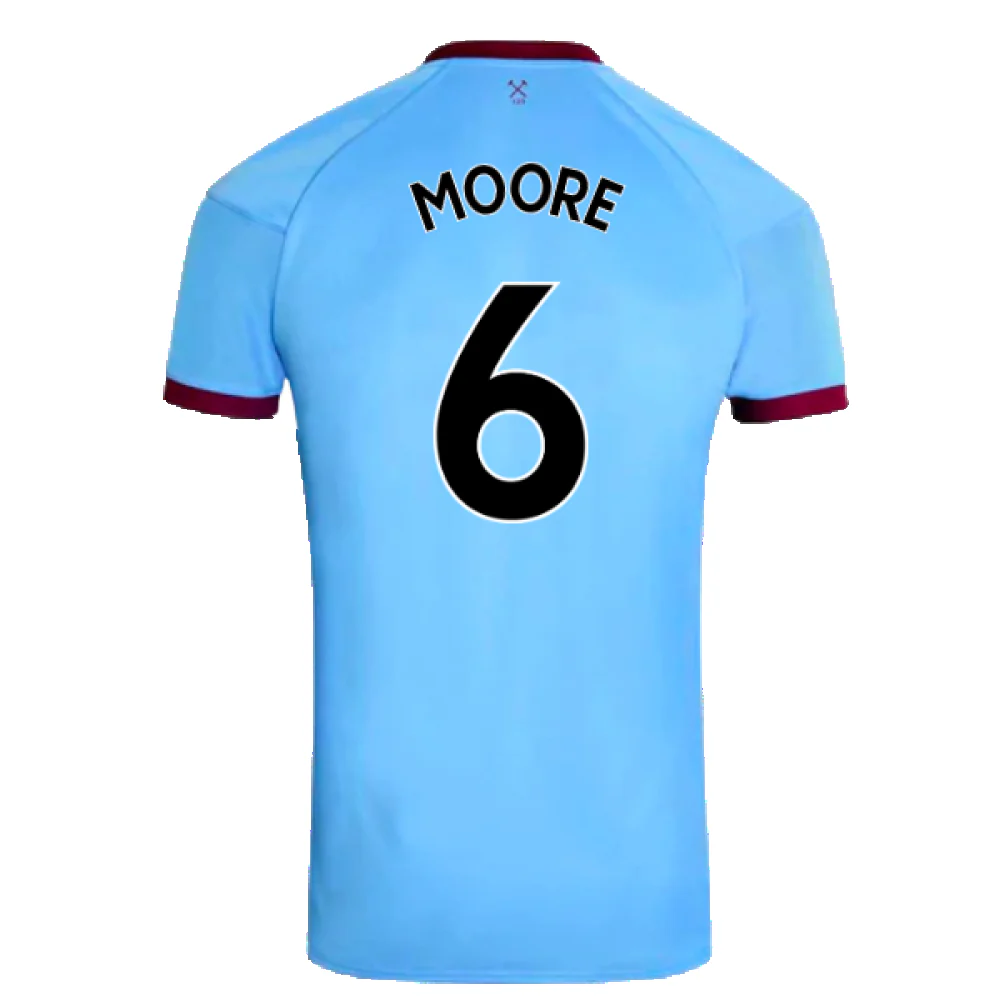 West Ham United 2020-21 Away Shirt (M) (Mint) (MOORE 6) - Image 2