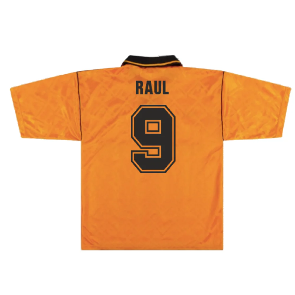 Wolves 1990-92 Home Shirt (L) (Very Good) (Raul 9) - Image 2