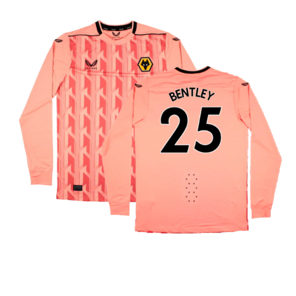 Wolves 2022-23 Long Sleeve Goalkeeper Third Shirt (Pro-Version) (Sponsorless) (M) (Mint) (Bentley 25