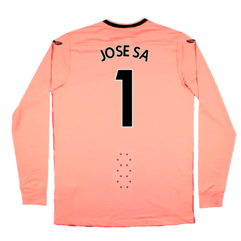 Wolves 2022-23 Long Sleeve Goalkeeper Third Shirt (Sponsorless) (XS) (Mint) (Jose Sa 1) - Image 2