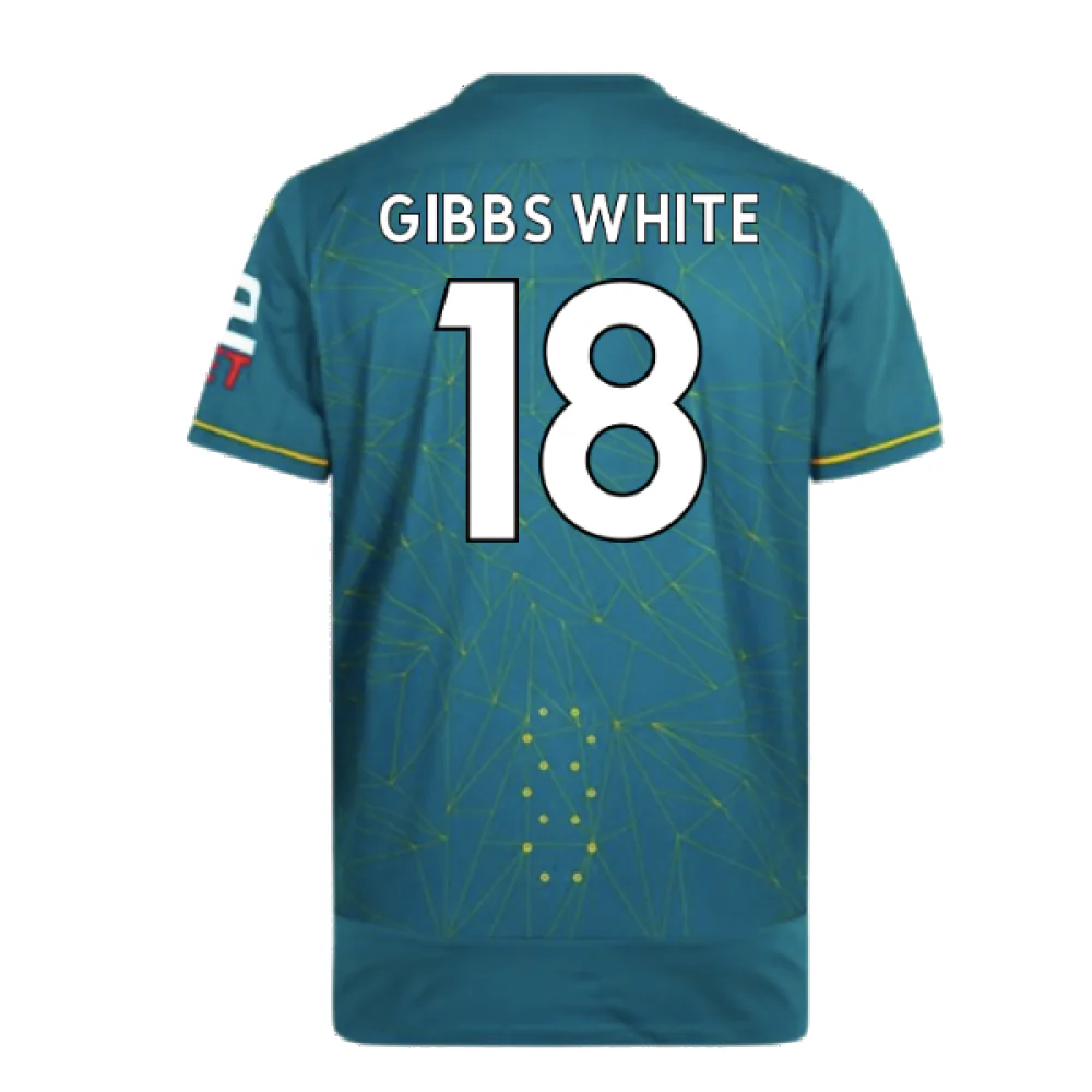 Wolves 2022-23 Pro Away Shirt (Sponsorless) (XXL) (Mint) (GIBBS WHITE 18) - Image 2