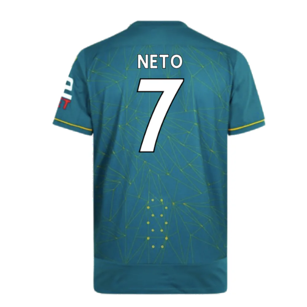 Wolves 2022-23 Pro Away Shirt (Sponsorless) (XXL) (Mint) (NETO 7) - Image 2