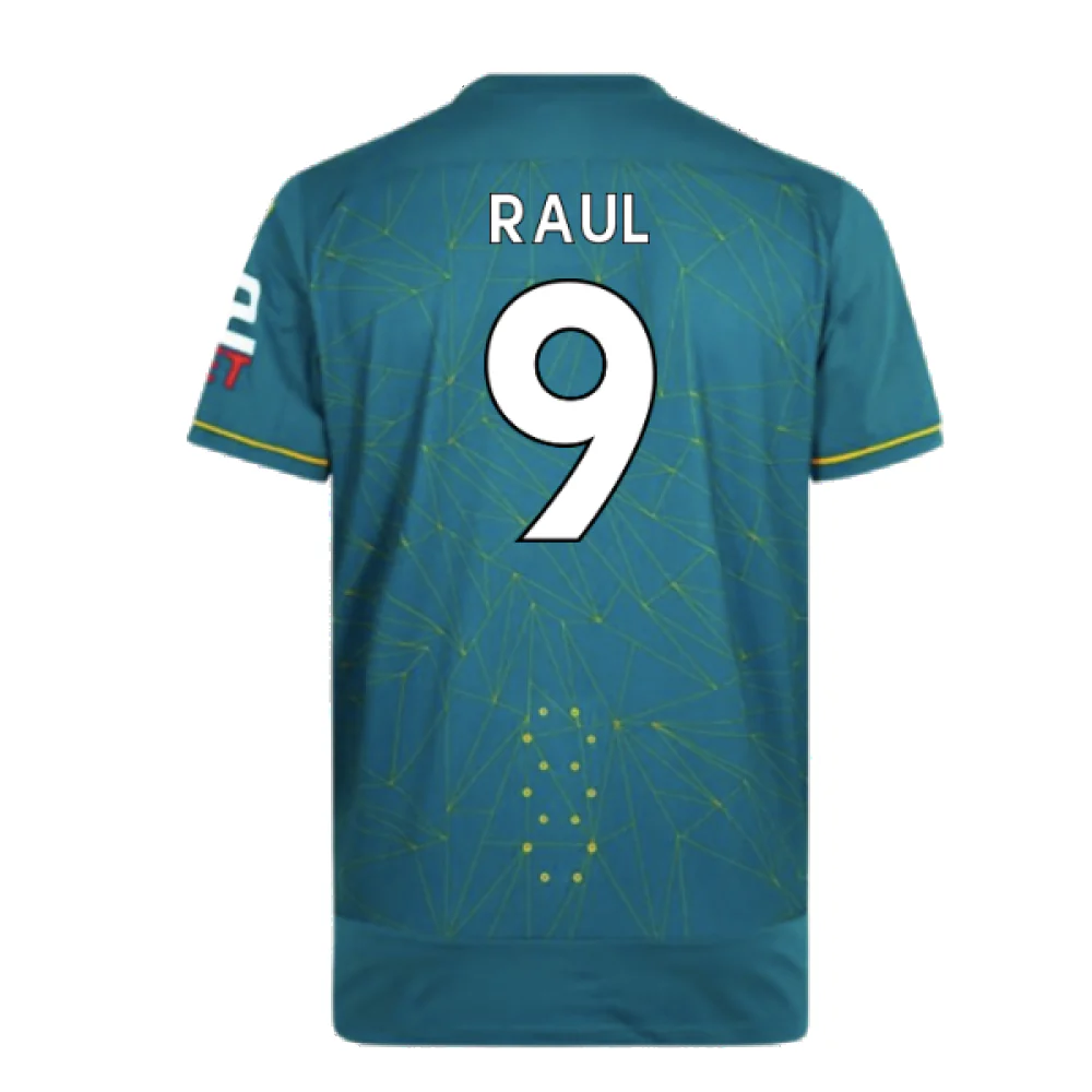 Wolves 2022-23 Pro Away Shirt (Sponsorless) (XXL) (Mint) (RAUL 9) - Image 2