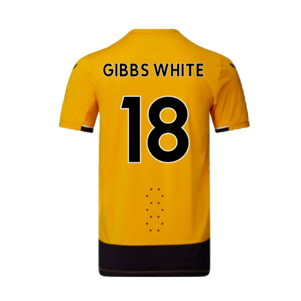 Wolves 2022-23 Pro Home Shirt (Sponsorless) (3XL) (Excellent) (GIBBS WHITE 18) - Image 2