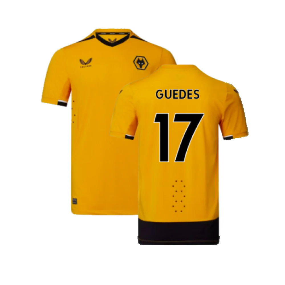 Wolves 2022-23 Pro Home Shirt (Sponsorless) (M) (Excellent) (GUEDES 17)