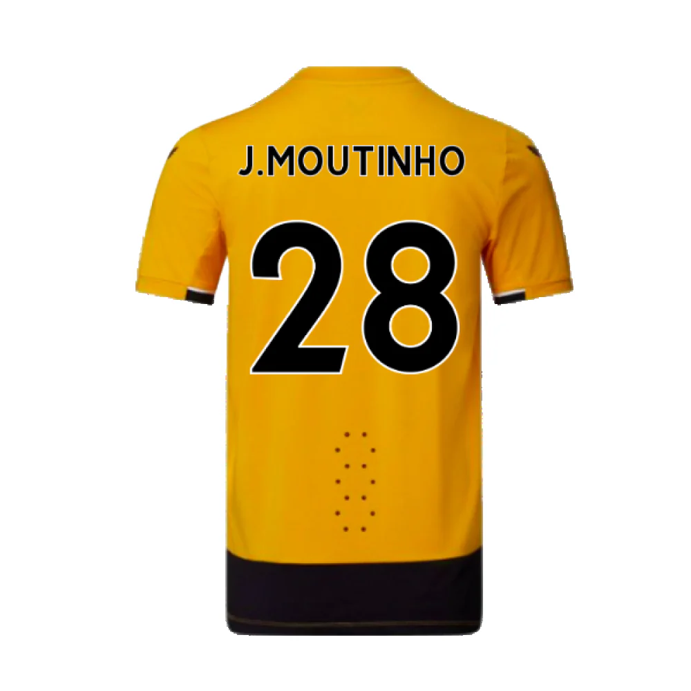 Wolves 2022-23 Pro Home Shirt (Sponsorless) (M) (Excellent) (J.MOUTINHO 28) - Image 2