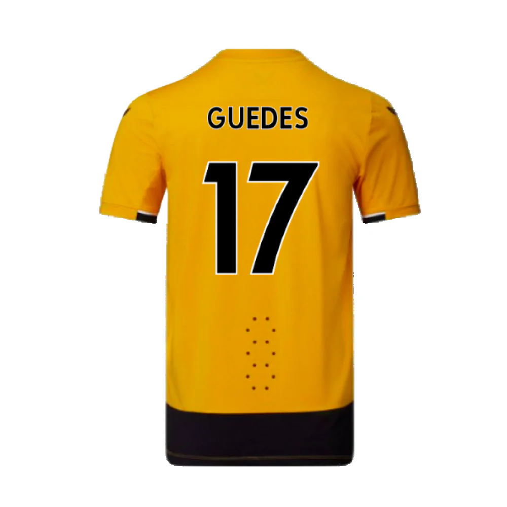 Wolves 2022-23 Pro Home Shirt (Sponsorless) (S) (Mint) (GUEDES 17) - Image 2