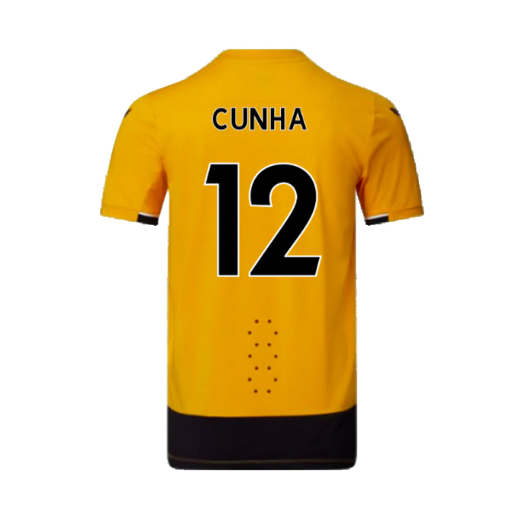 Wolves 2022-23 Pro Home Shirt (Sponsorless) (XL) (Mint) (Cunha 12) - Image 2