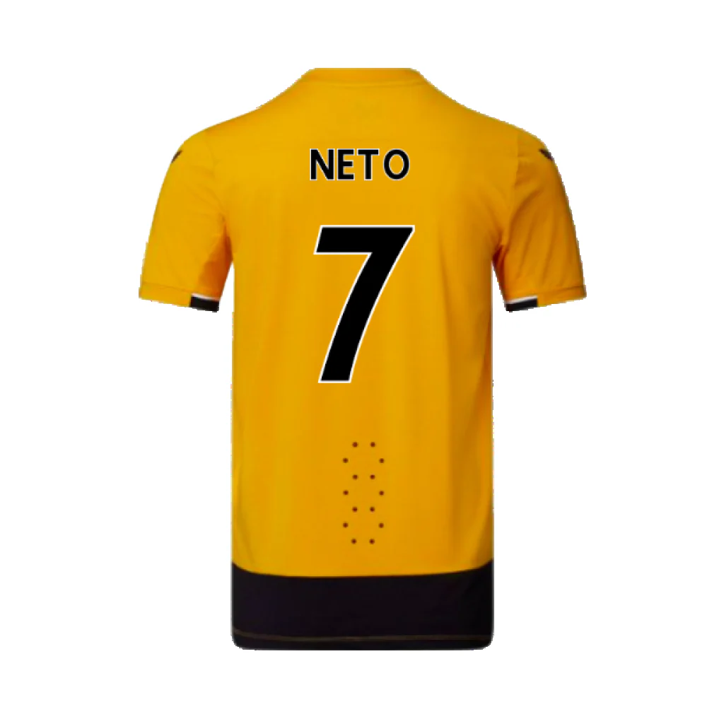 Wolves 2022-23 Pro Home Shirt (Sponsorless) (XL) (Mint) (NETO 7) - Image 2