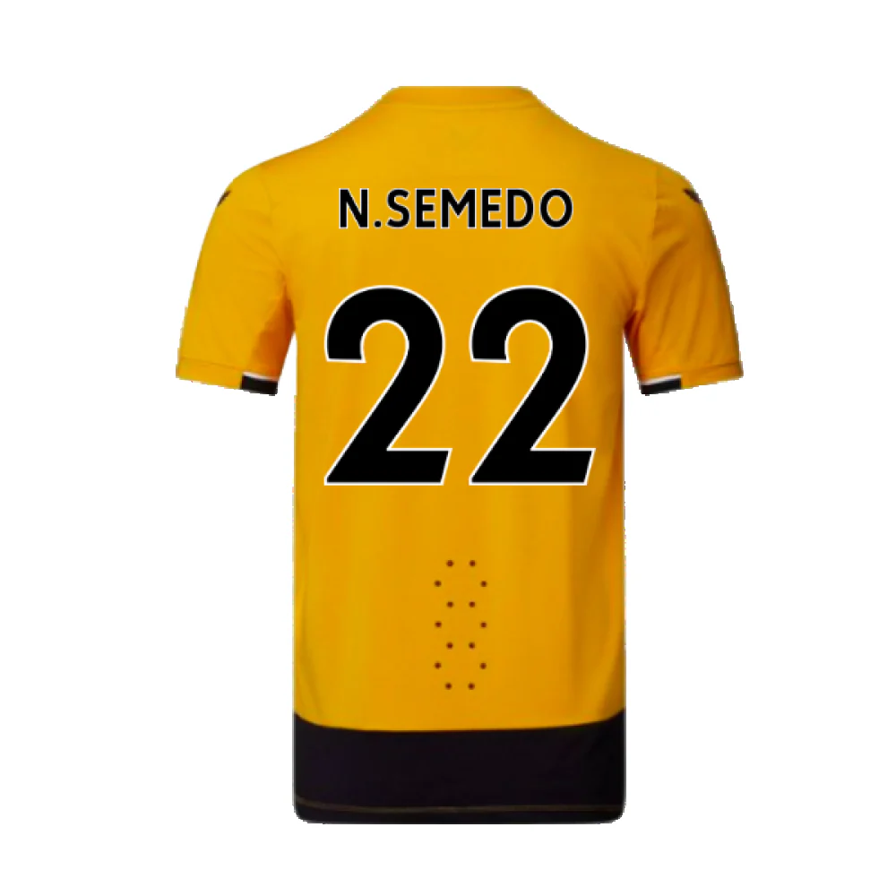 Wolves 2022-23 Pro Home Shirt (Sponsorless) (XXL) (Mint) (N.SEMEDO 22) - Image 2