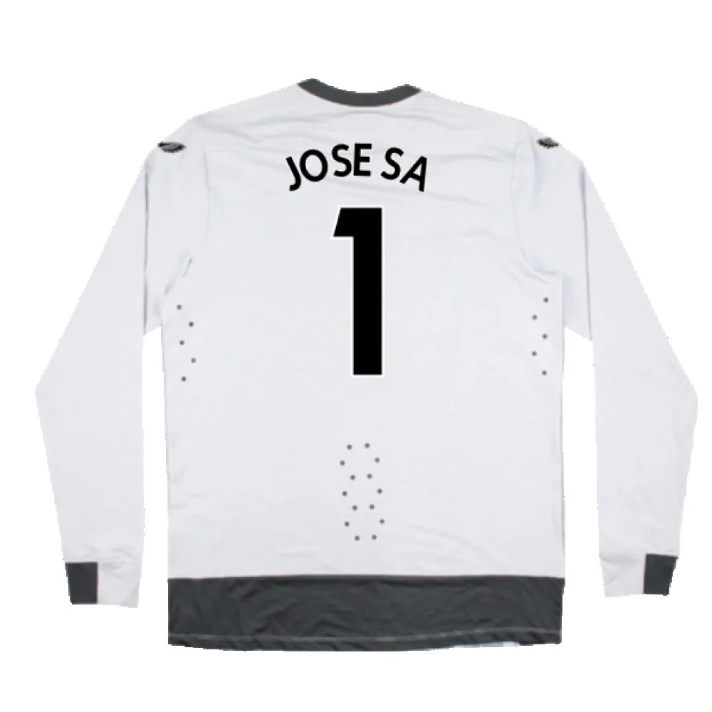Wolves 2022-23 Pro Long Sleeve Third Shirt (Sponsorless) (XL) (Mint) (Jose Sa 1) - Image 2