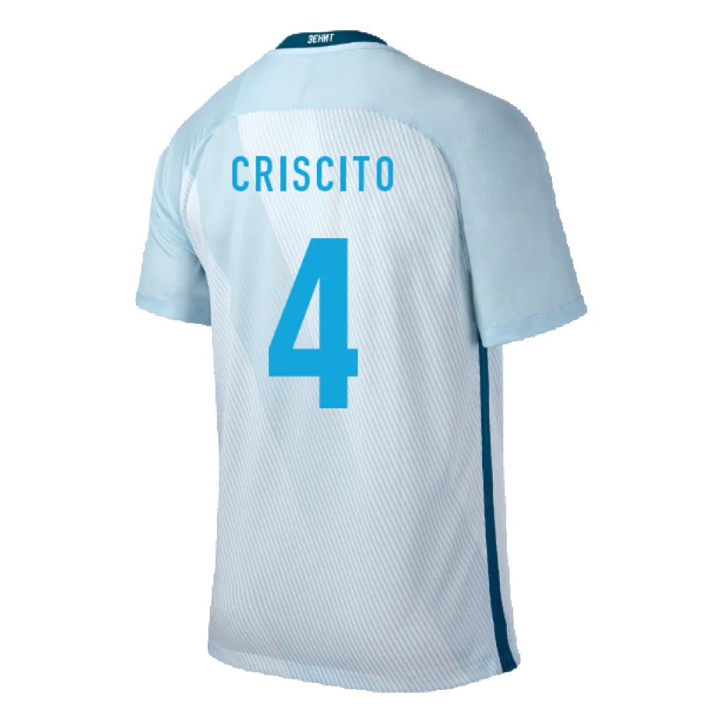 Zenit 2016-18 Away Shirt (S) (Criscito 4) (Very Good) - Image 2